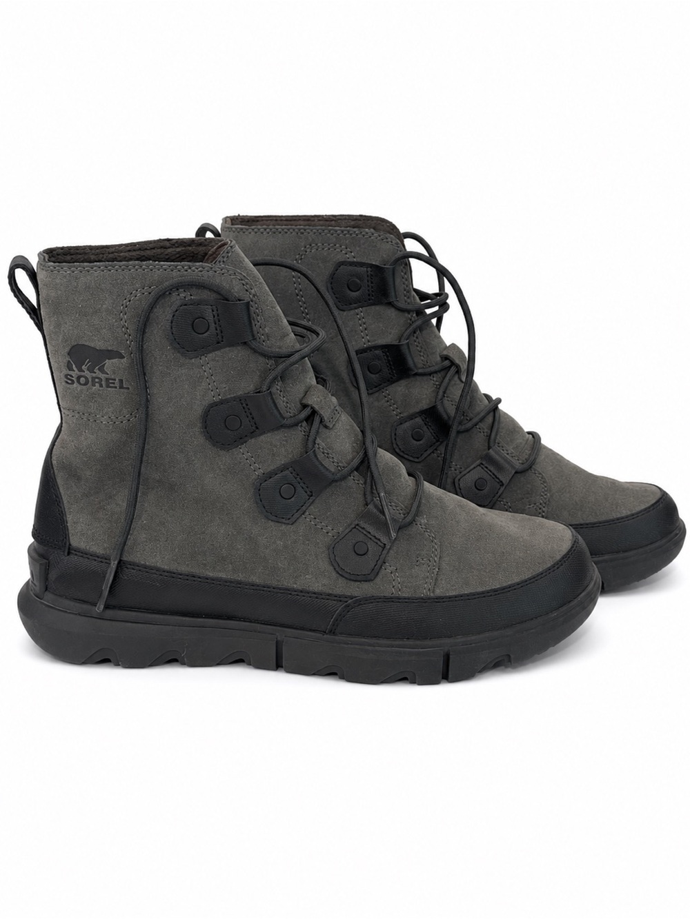 SOREL Men’s Explorer Waterproof Winter Boots Charcoal Gray 9.5